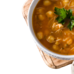 33 - Ramadanthemed harira soup served in a wooden bowl on a tablean authentic moroccan dish PNG Image and Clipart