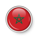 51 - Morocco circle flag vector PNG and Vector